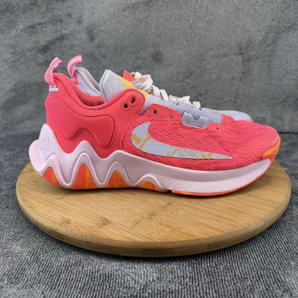 Nike Giannis Immortality 2 Shoes Mens 8.5 Pink Sneakers DM0825-600 No Insoles
